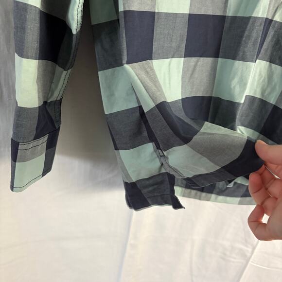 Chubbies The Nutter Men’s Plaid  Popover Shirt Blue Long Sleeve Large - Picture 6 of 7